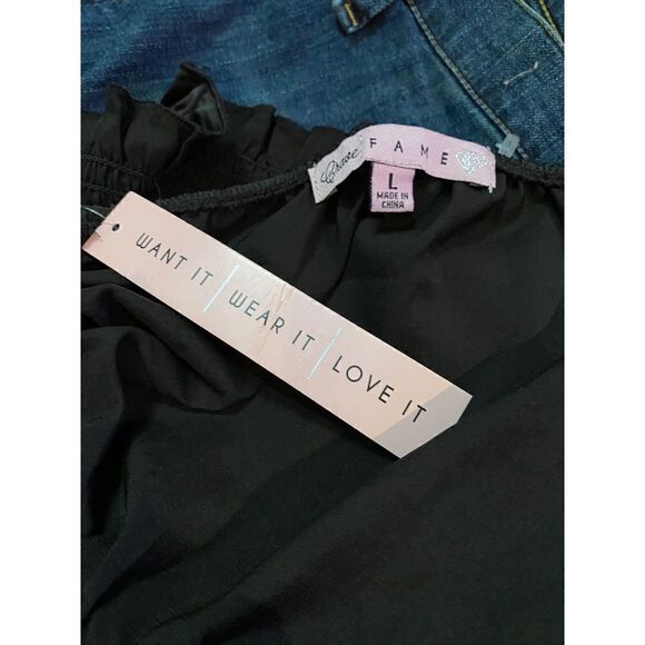 Long sleeve satin Crop top - Picture 7 of 8